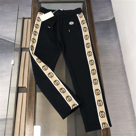 gucci trousers fake|gucci sweatpants men's.